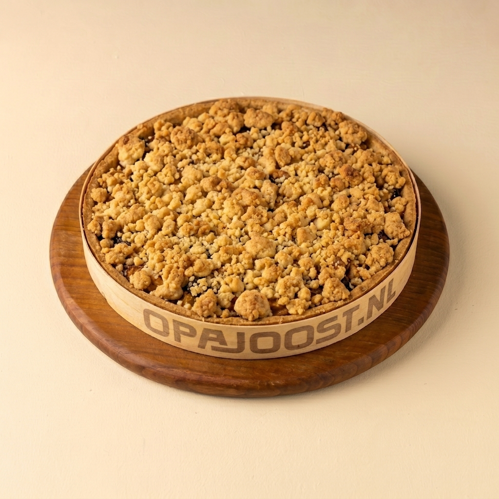 Opa’s appelkruimel met rabarber-kick